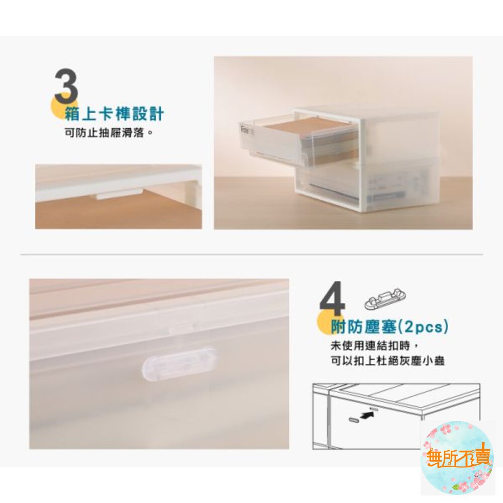 聯府 FINE抽屜收納盒 2.8L 單抽/雙抽 CK-11/CK-12-圖片-8