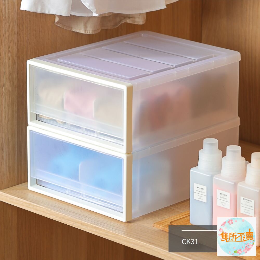 KEYWAY 透明霧面抽屜隔板整理箱10L CK-31-圖片-1