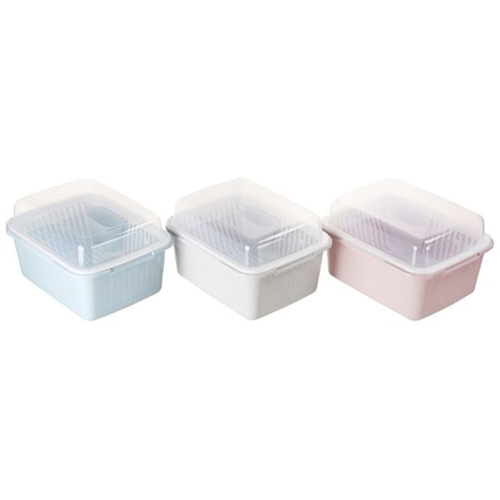 KEYWAY-D585-聯府 大巧婦掀蓋碗籃 D-585 超取限1個！！ 碗籃 滴水籃 碗盤置物籃 碗盤籃 碗盤收納籃 附蓋碗籃