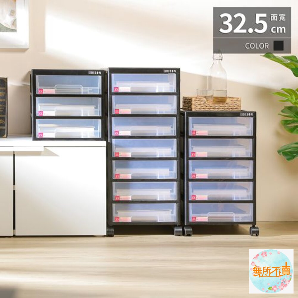 聯府 愛迪生附輪層櫃(收納櫃 公文櫃 資料收納 置物櫃) 封面照片