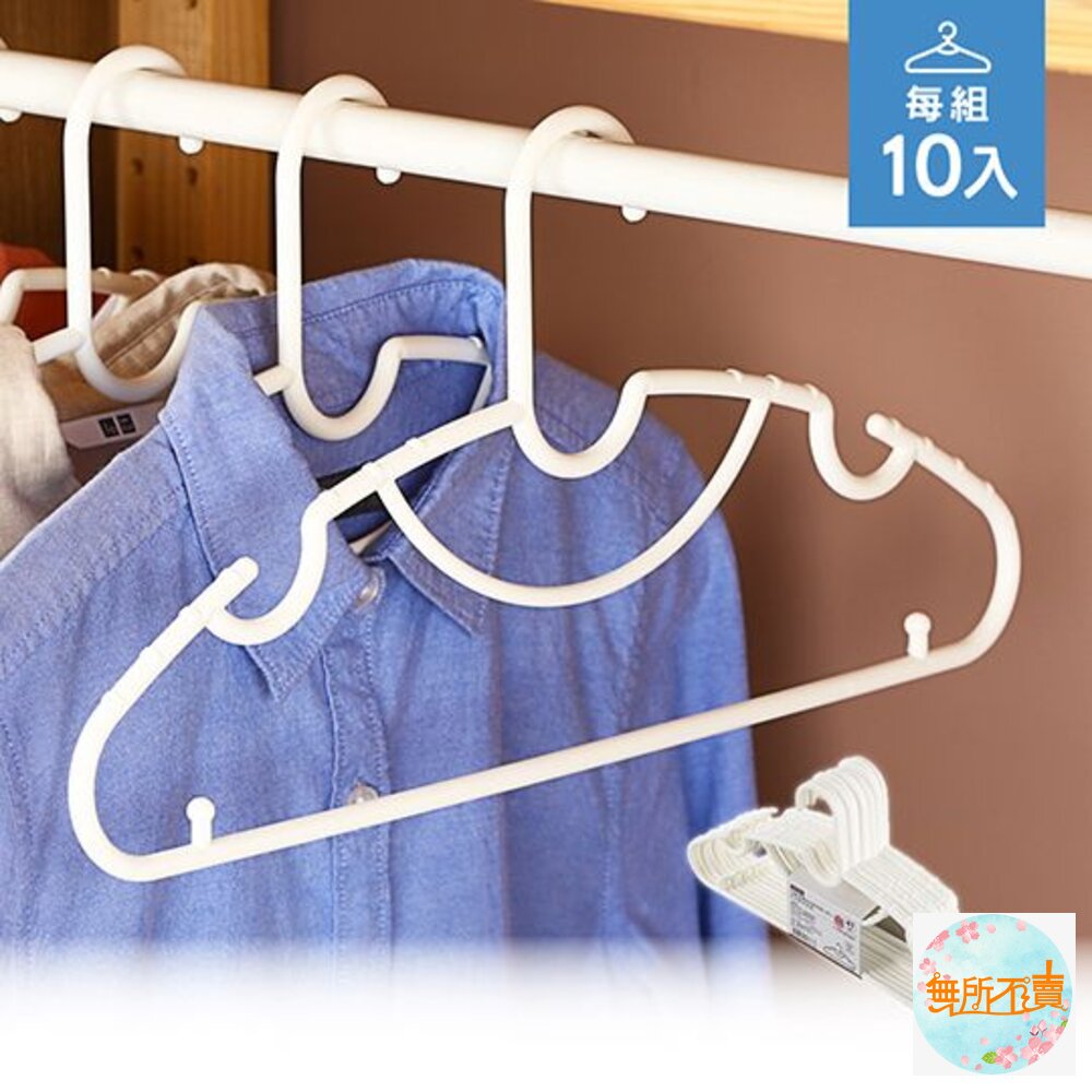 聯府 劍橋全功能衣架10入 F360 封面照片
