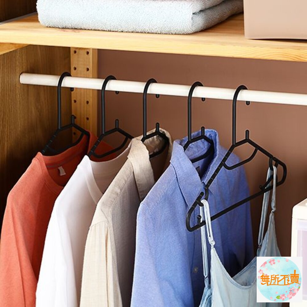 聯府 波特多功能衣架10入 F380-圖片-2