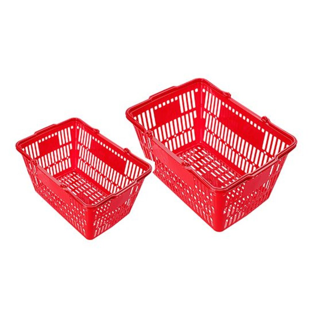 KEYWAY-F531-聯府 購物籃F-531大購物籃/媽咪菜籃/買菜藍/整理籃/手提籃/蔬菜水果收納籃/市場購物籃