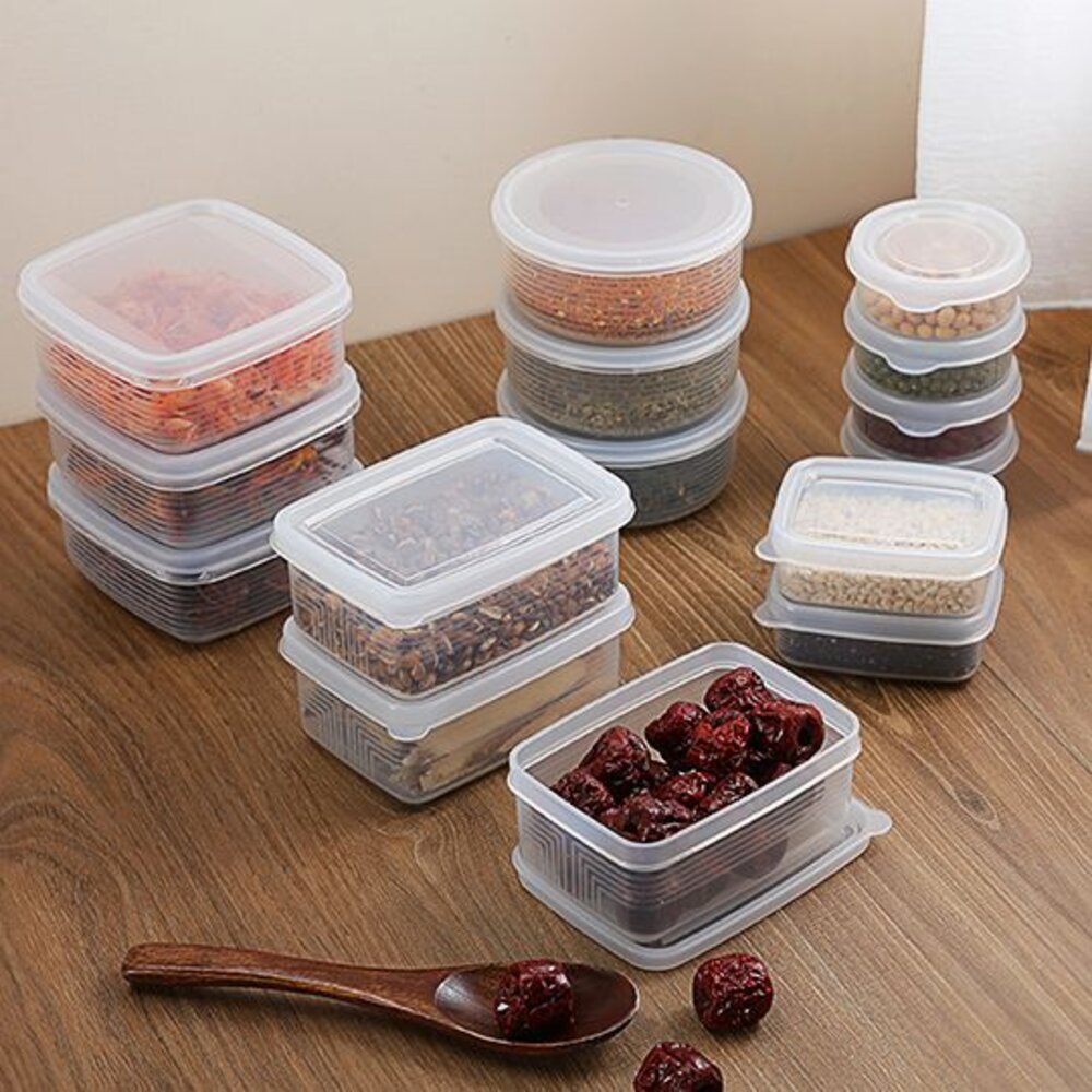 KEYWAY-G206-G208-聯府 麗緻保鮮盒3入：方型G-206/圓型G-208  小保鮮盒 迷你保鮮盒 保鮮盒