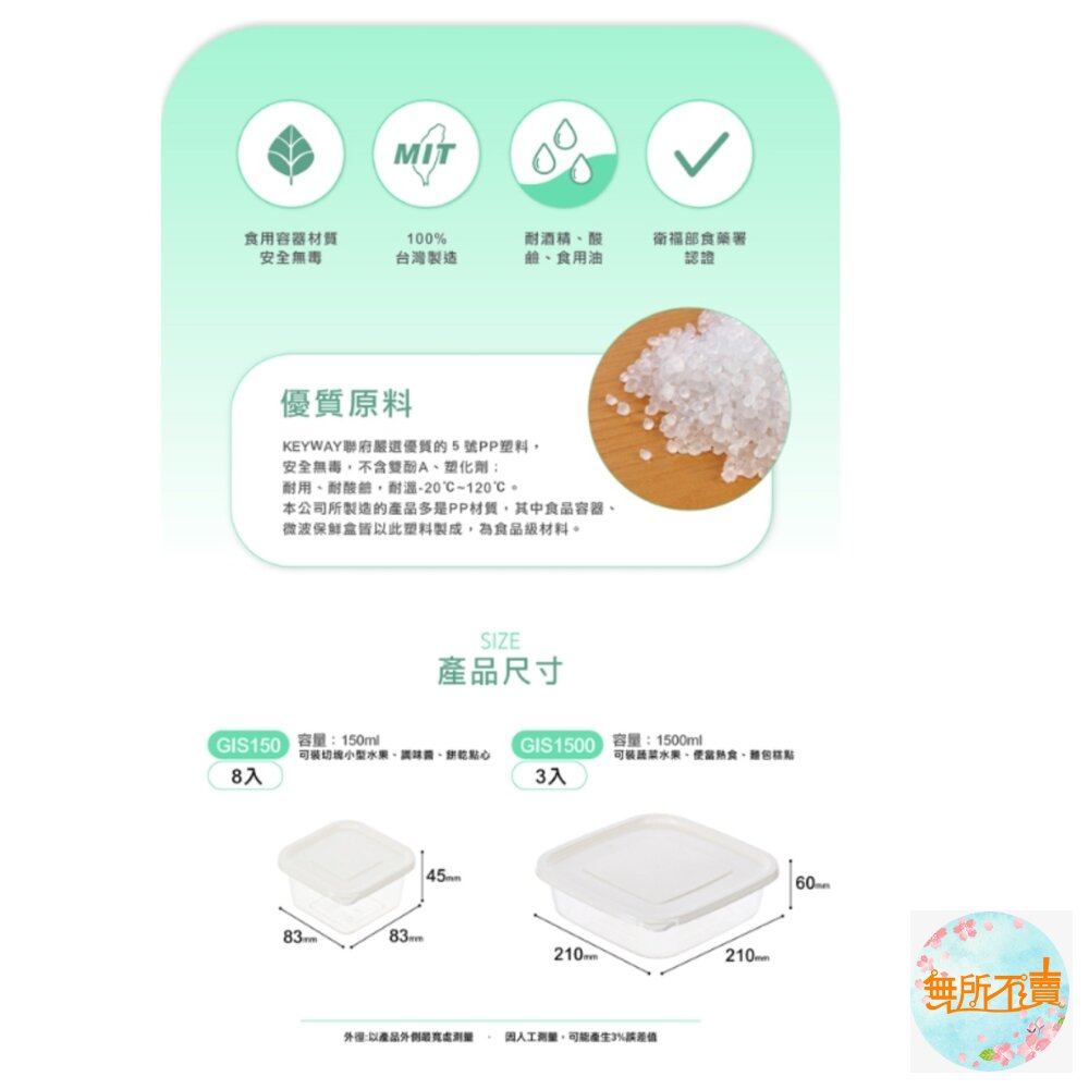 台灣製聯府 青松微波保鮮盒:長型 /圓型 /方型 可微波保鮮盒 便當盒 密封盒 副食品保存盒-圖片-5