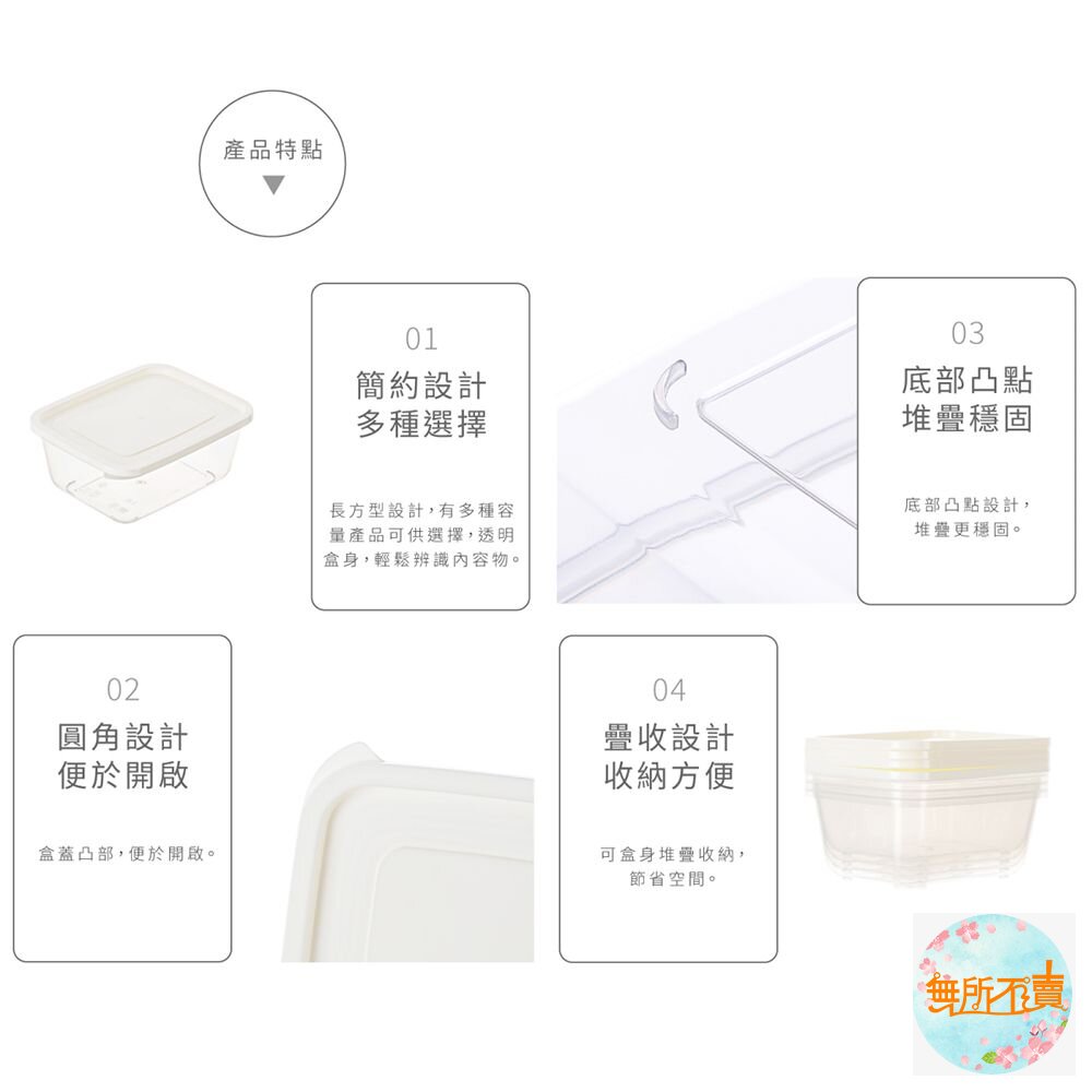 聯府 青松長型保鮮盒380ml(5入 )GIR-380-圖片-5