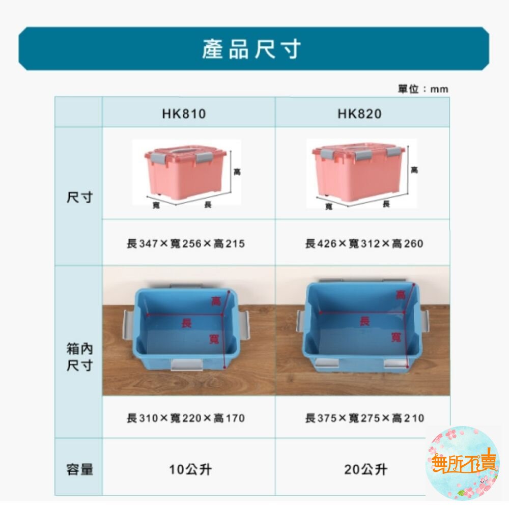 KEYWAY BEST手提收納箱55L附輪HK-855-圖片-4