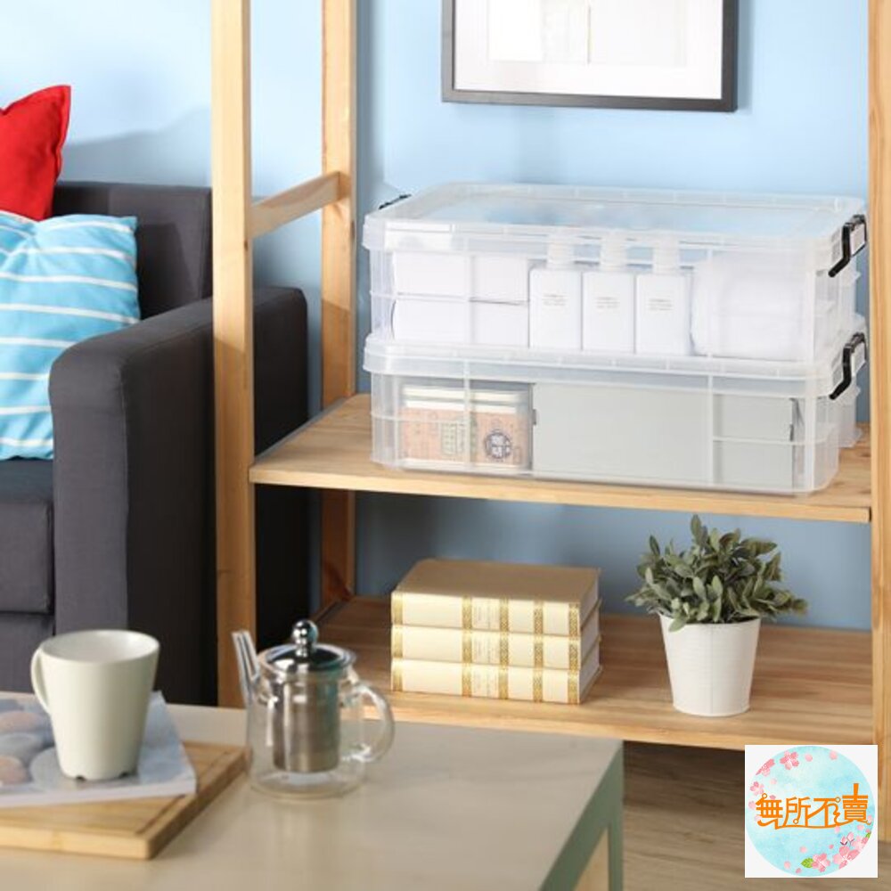 KEYWAY 透明強固型掀蓋整理箱65L收納箱K-036-圖片-5
