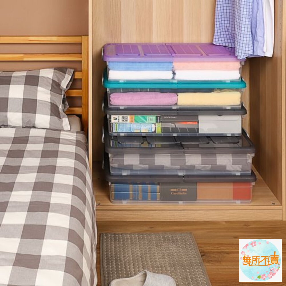 質感灰K037-1大雙面掀蓋整理箱52L-圖片-4