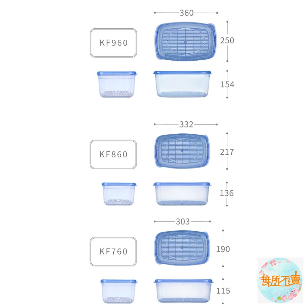 聯府 KEYWAY 優鮮保鮮盒: KF760 /KF860/ KF960 食物盒 保鮮盒 密封盒-圖片-3