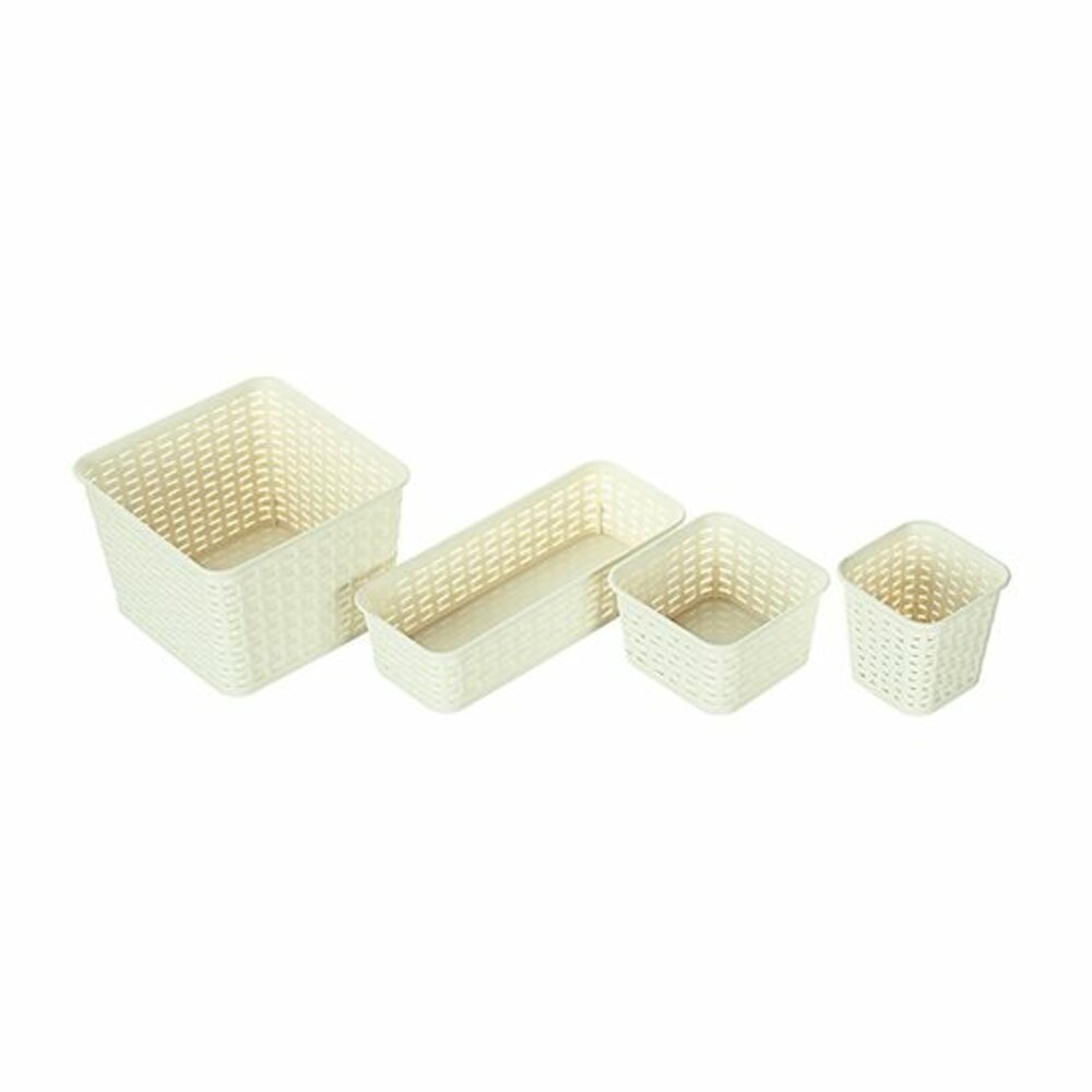 KEYWAY-KGB010-聯府 藤藝小方籃0.65L   KGB-010