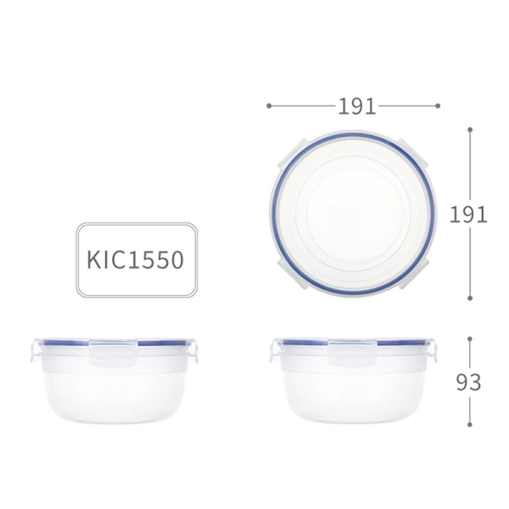 KEYWAY-KIC-1550-聯府 天廚圓型保鮮盒 KIC-1550