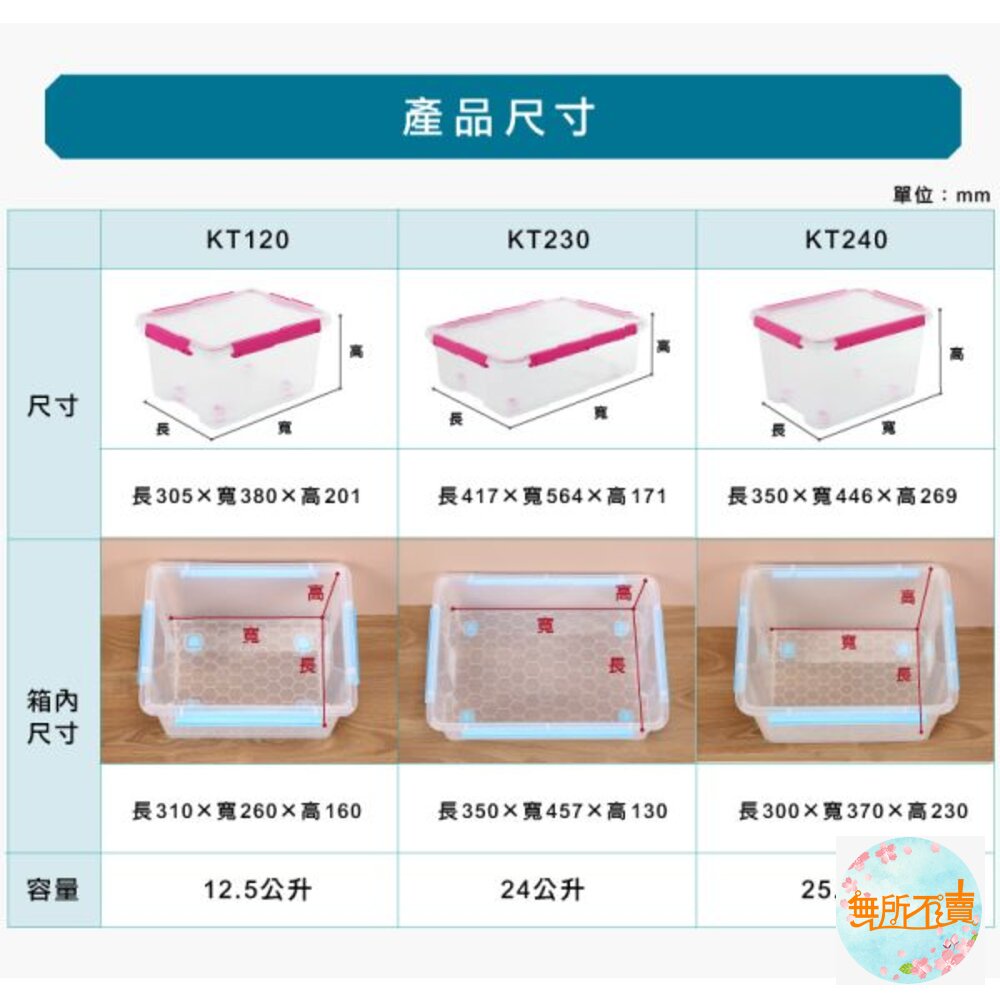 KEYWAY 好運密封整理箱25.5L收納箱KT-240-圖片-2