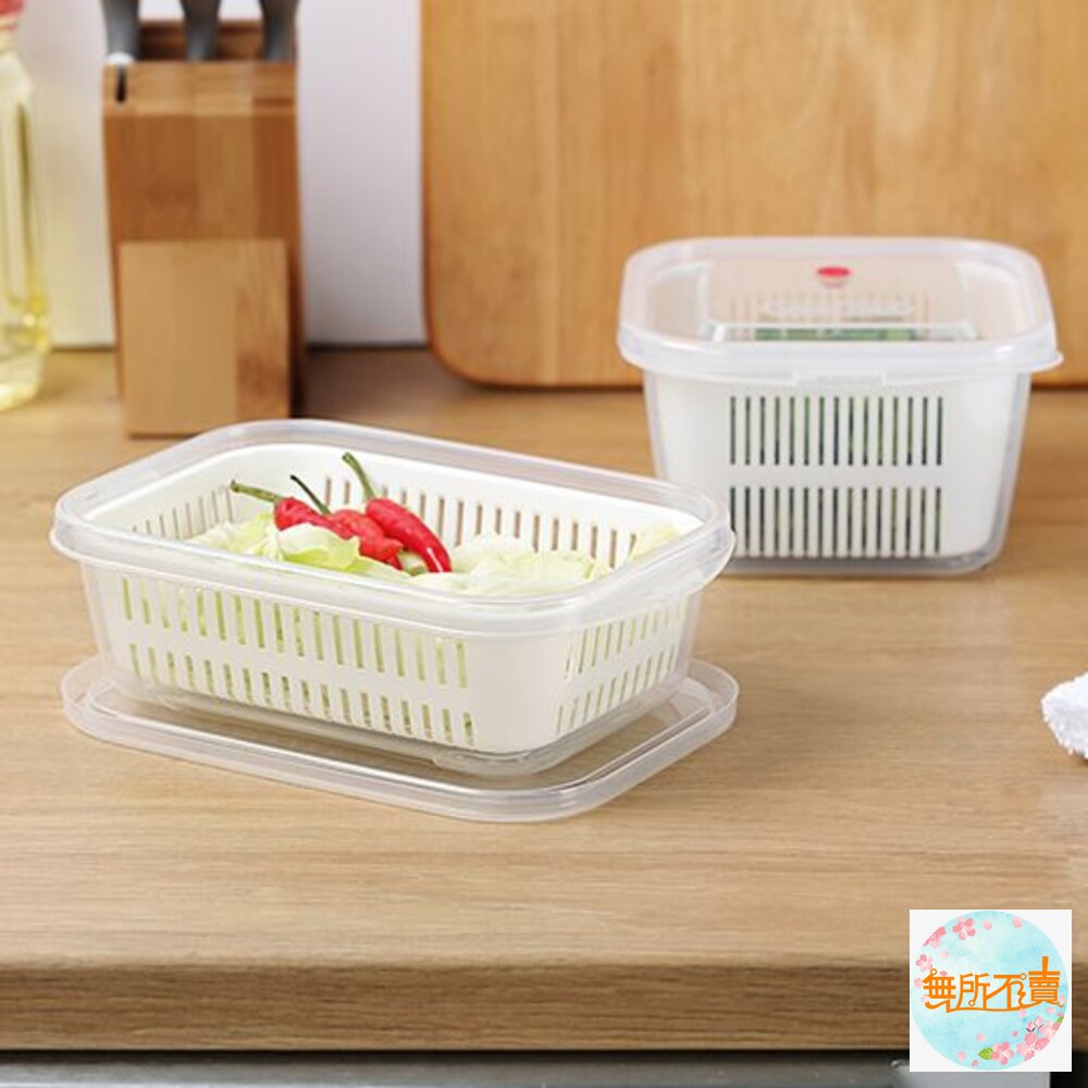 台灣製KEYWAY聯府 小廚師保鮮盒:長型890ML/方型970ML 瀝水保鮮盒 可微波冷凍-圖片-1