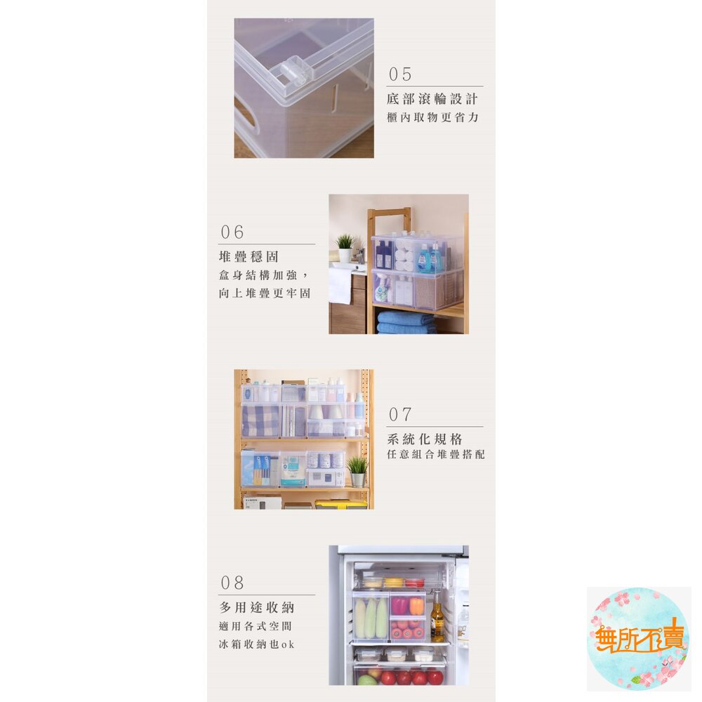 聯府 Fine隔板整理盒附輪 LF-1004-圖片-5
