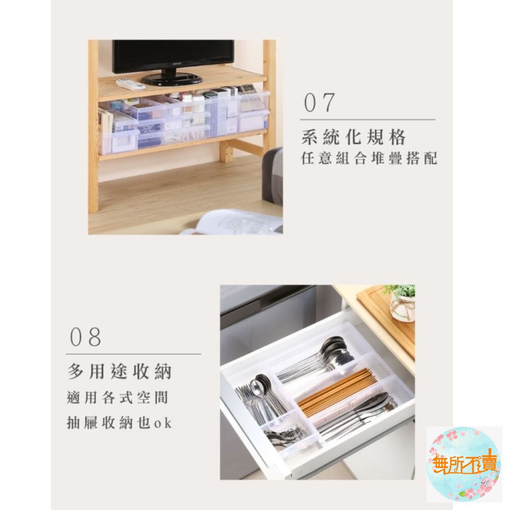 聯府 Fine隔板整理盒(小) LF-3004-圖片-5