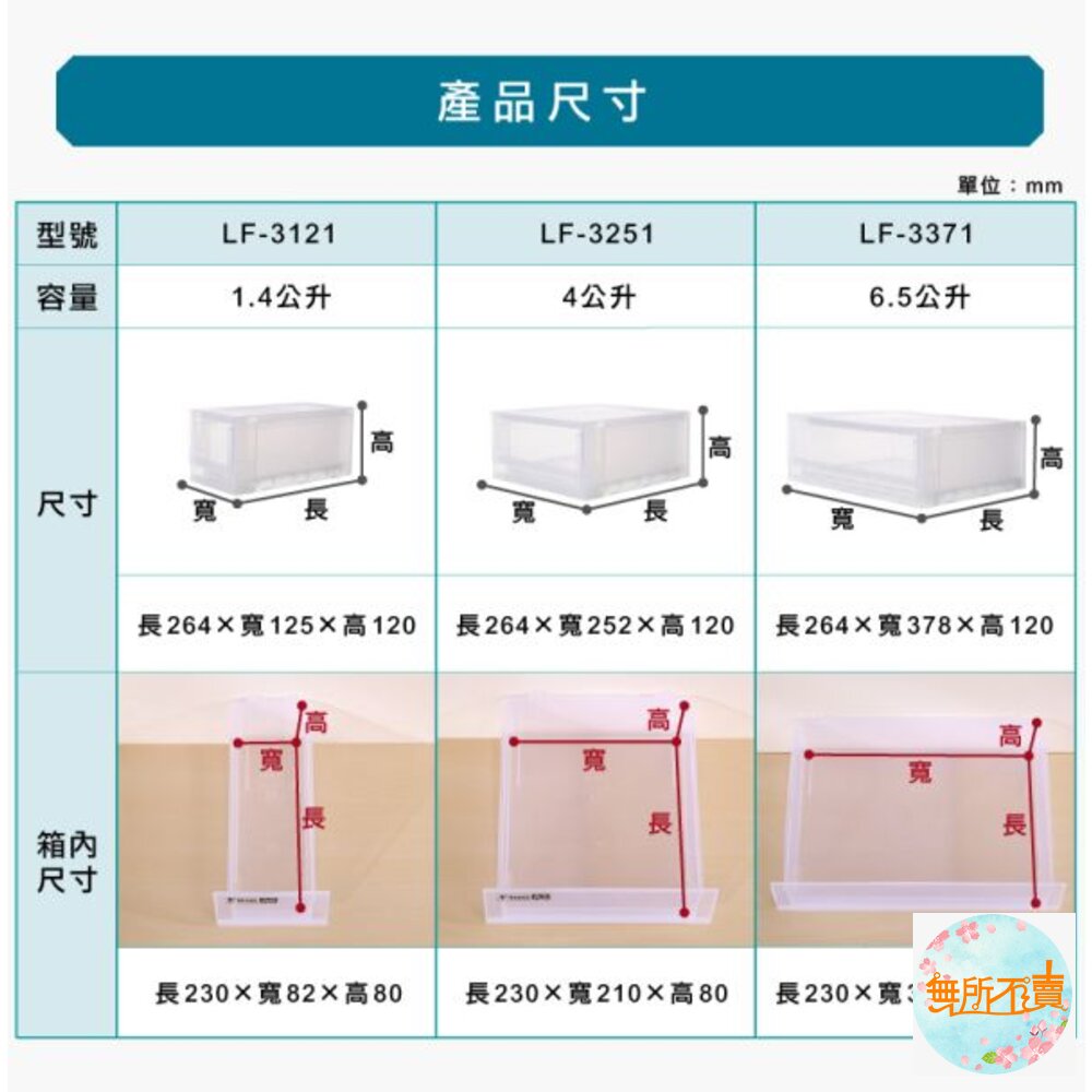 聯府 A5抽屜式整理箱 LF-3251-圖片-1