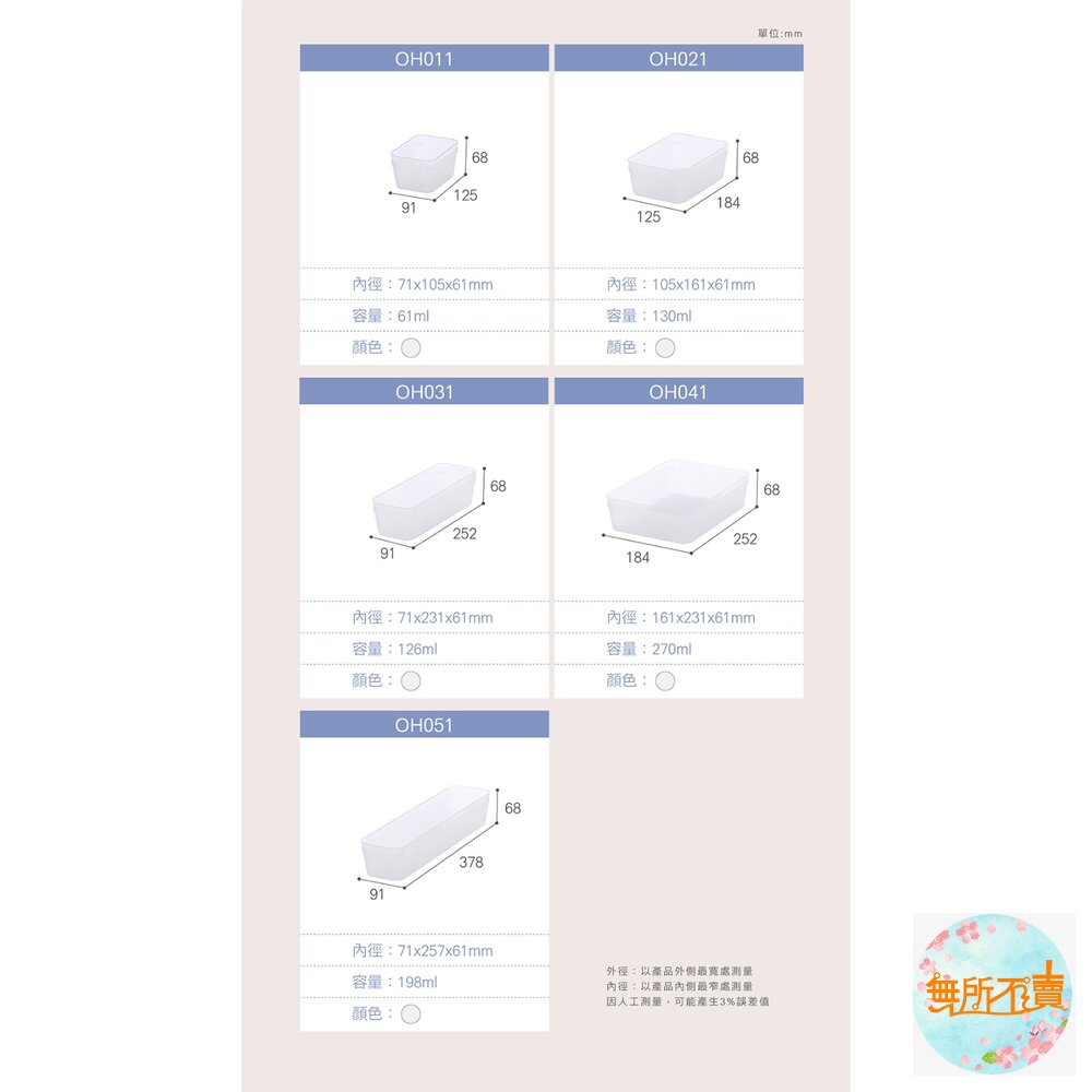 聯府 寶來3號深型整理盒 小物收納盒-圖片-3