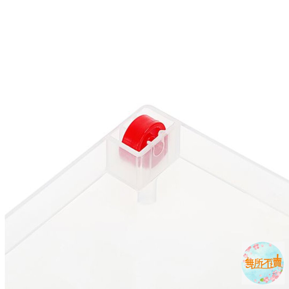 聯府 廚房收納盒:透明L/白色XL 整理盒 餐具盒 滑輪整理籃 瓶罐收納 堆疊收納-圖片-2