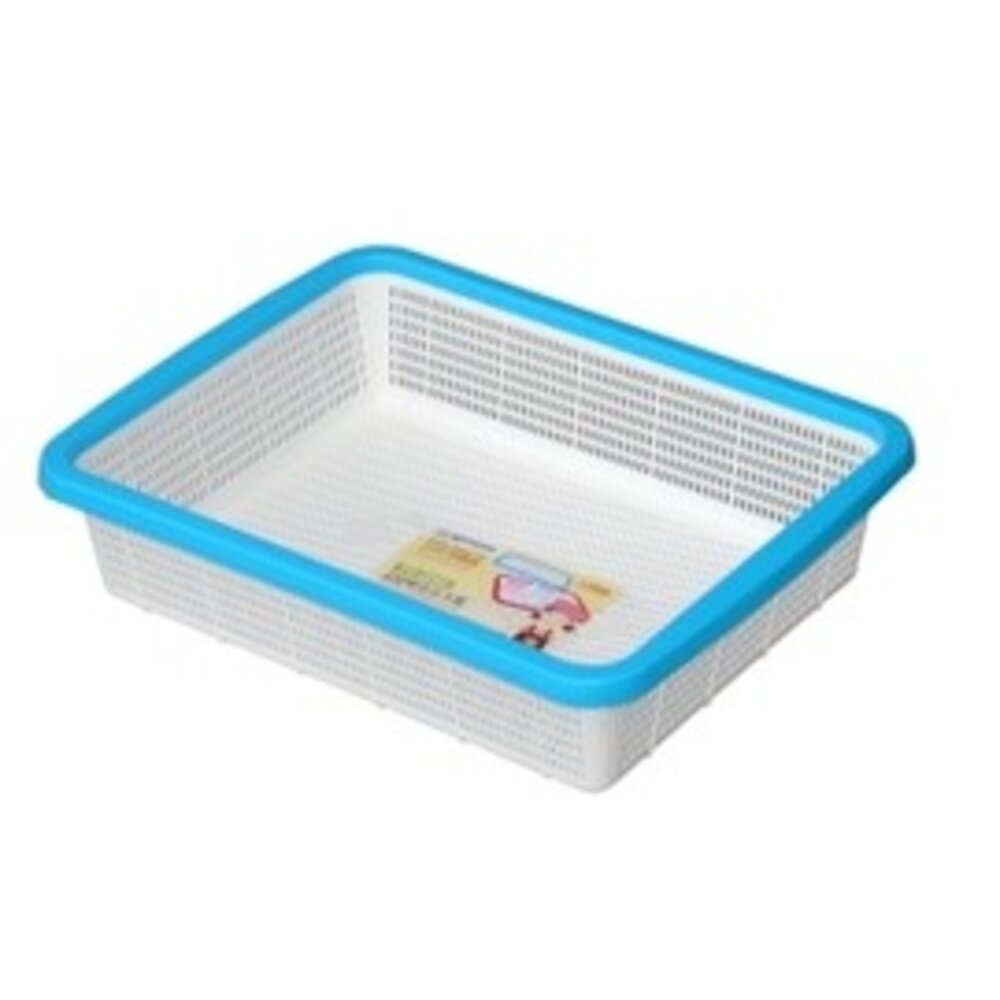 KEYWAY-P20090-聯府 400雙色長方籃 P2-0090 收納籃