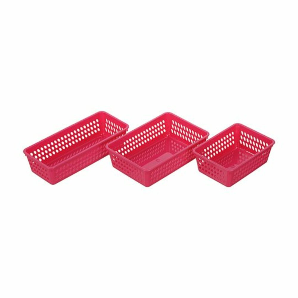 KEYWAY-P60012-P60013-聯府 2、3號晶好平籃  小物收納籃