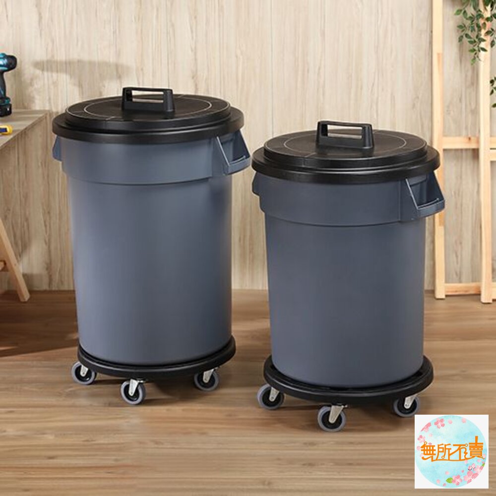 聯府 商用圓型95L上蓋-(黑) PCL-956-圖片-2