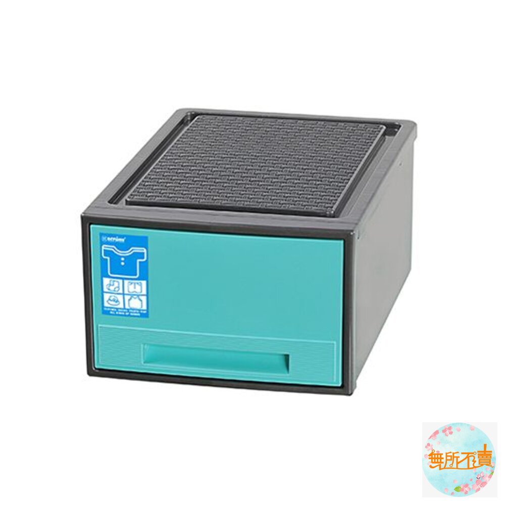 聯府 馬卡龍抽屜整理箱 20L 藍/粉 R20201/R20202-圖片-2