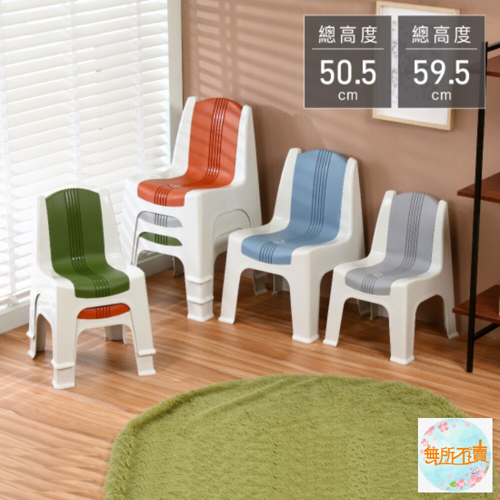 聯府 RC250 (中)VIP雙色止滑椅/藍 灰 綠 橘 封面照片