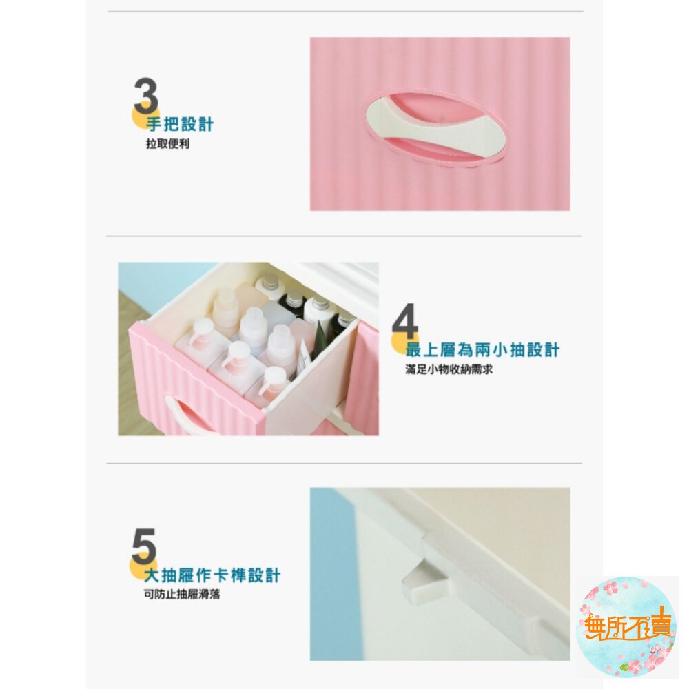 KEYWAY 美加五層櫃附輪170L-圖片-2