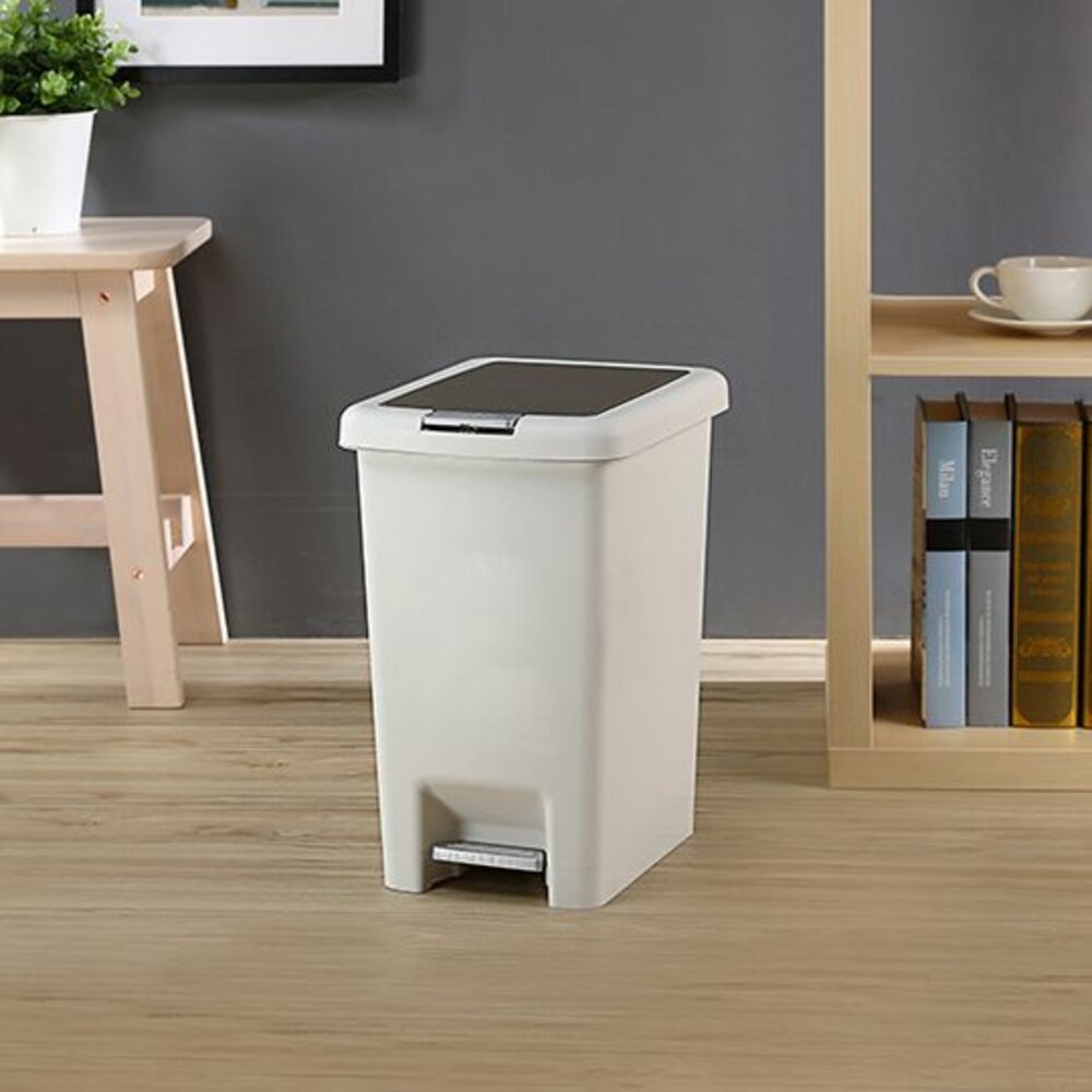 KEYWAY-TO015-聯府 頂好15L雙開式垃圾桶 TO015