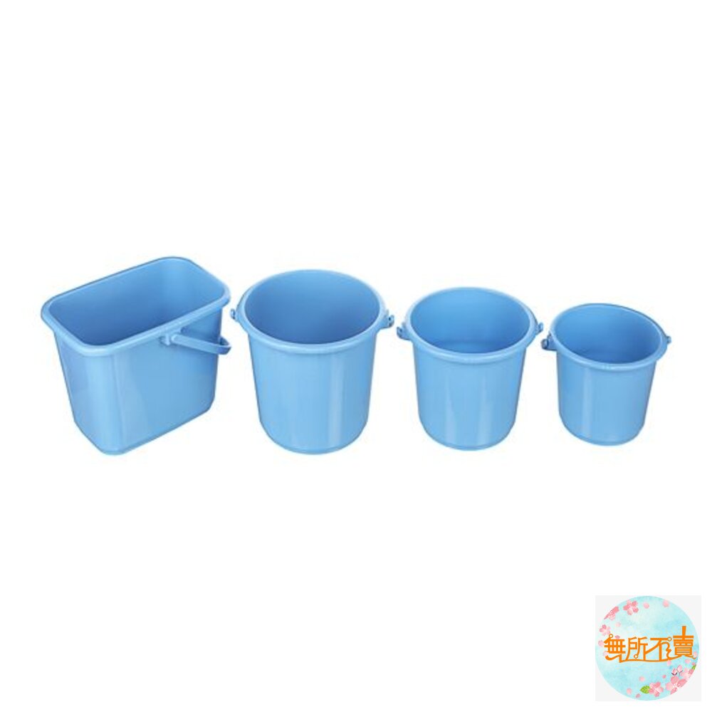 聯府 舒適15L圓型水桶(藍) WA151-圖片-2