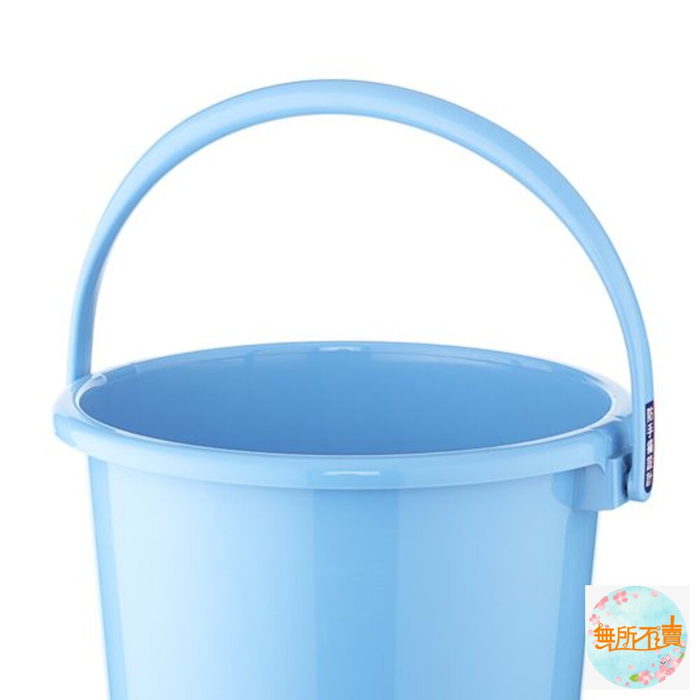 聯府 舒適15L圓型水桶(藍) WA151-圖片-5