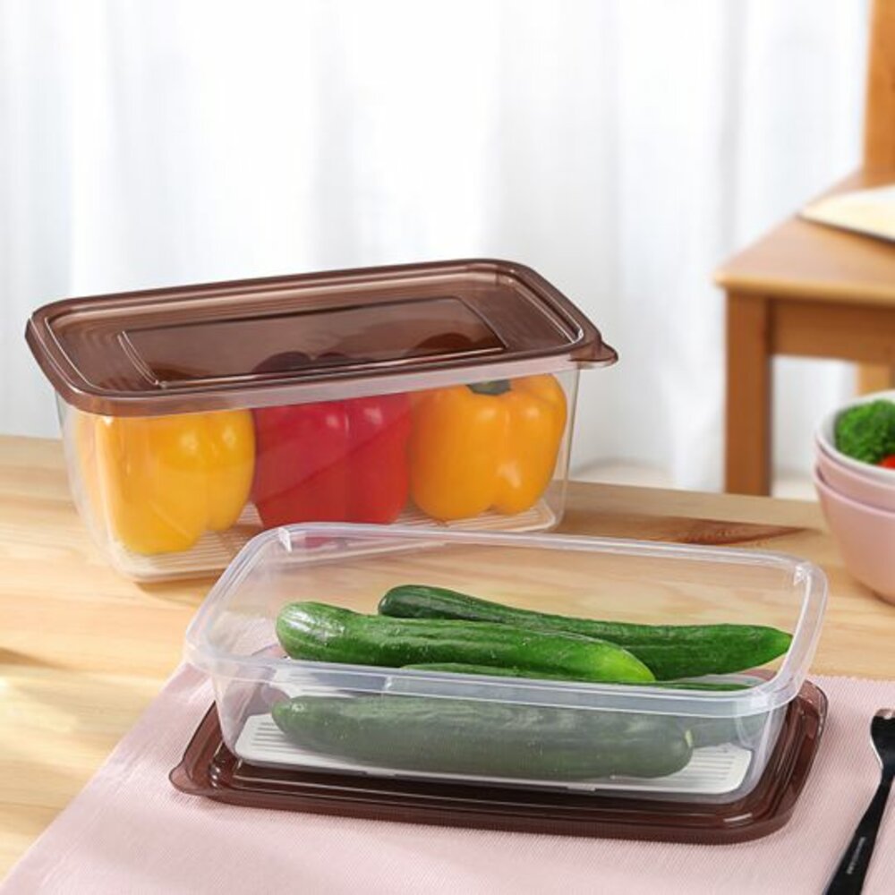 KEYWAY-WR2700-聯府 清水長型瀝水保鮮盒2.7L WR-2700