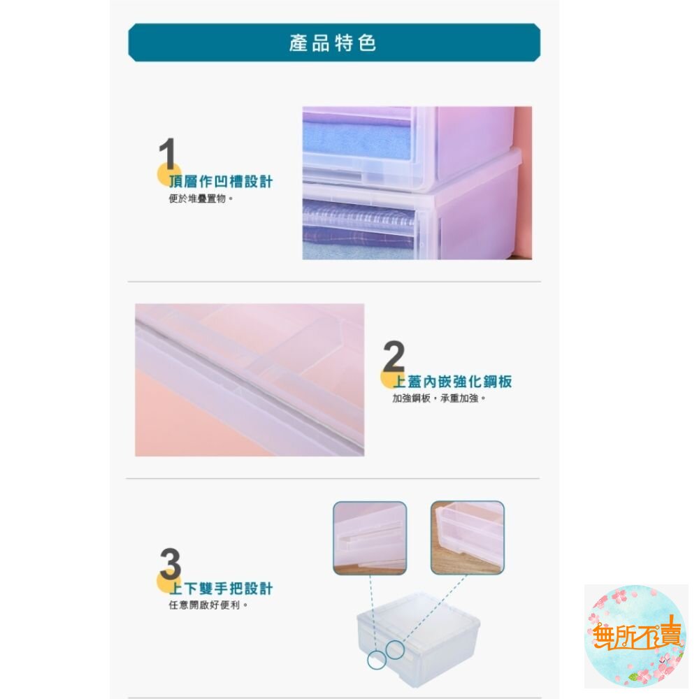 BEST600抽屜整理箱28.5L單入-圖片-1