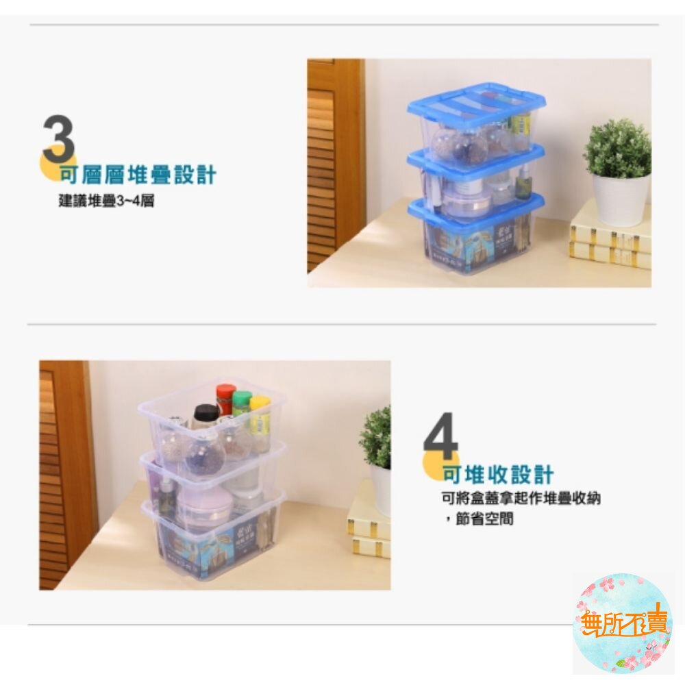 KEYWAY 藍海收納盒:4L(5入)/6L(4入)/9L(3入)14L(2入) 玩具收納 小物整理盒-圖片-2