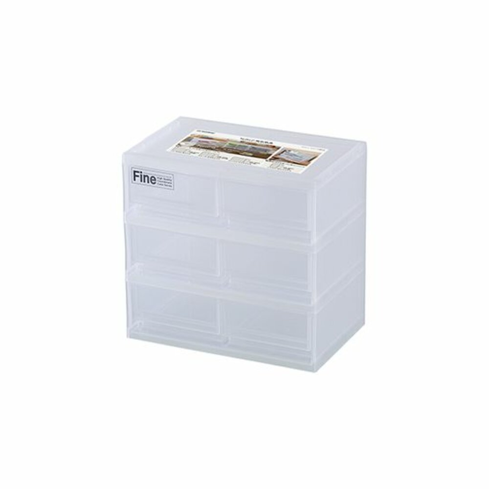 Keyway-DM3006-聯府 MINI三層盒(M)-6小抽 DM3006