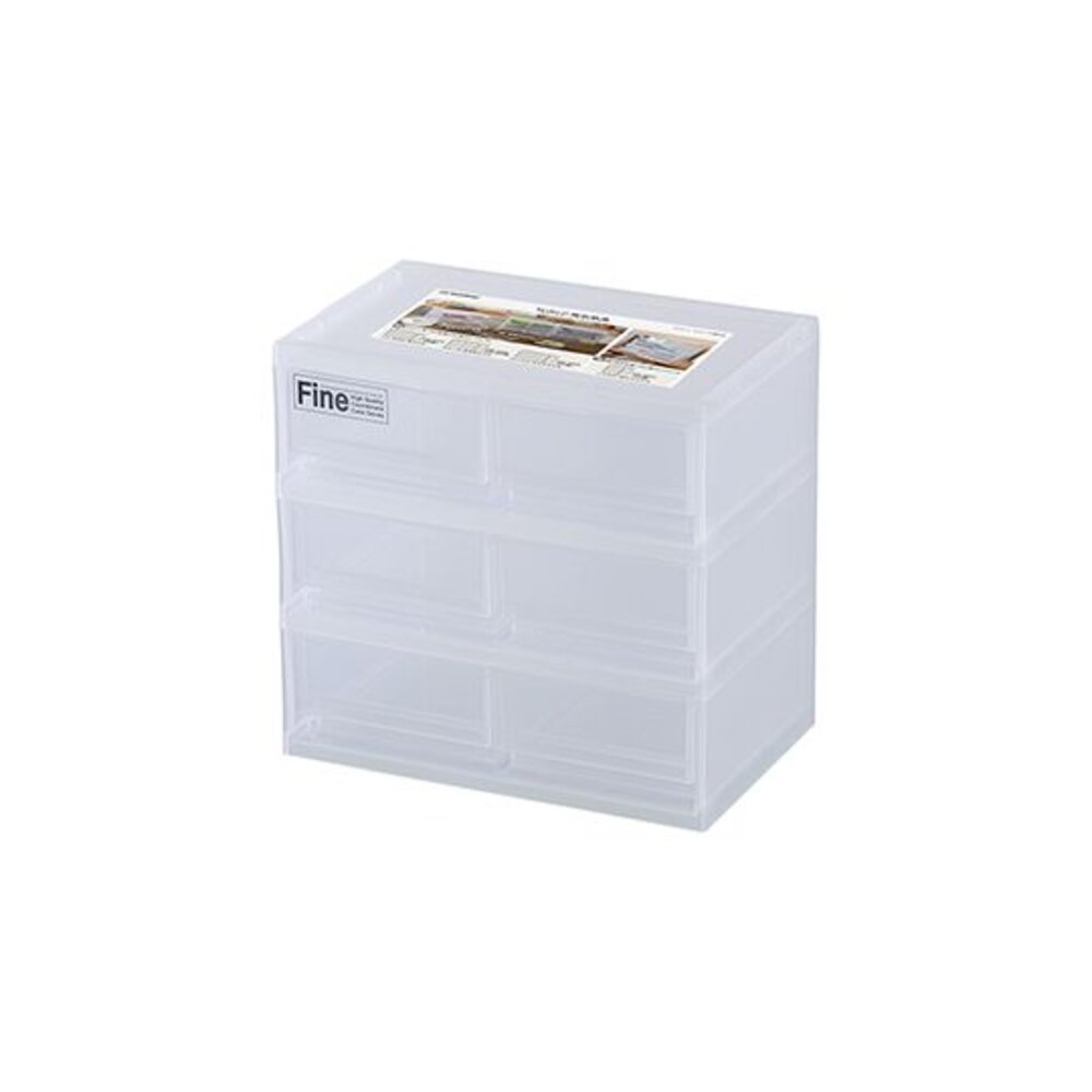 Keyway-DM3006-聯府 MINI三層盒(M)-6小抽 DM3006