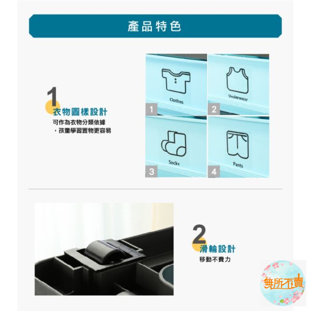 KEYWAY 亞士都附輪四層櫃108L-圖片-1