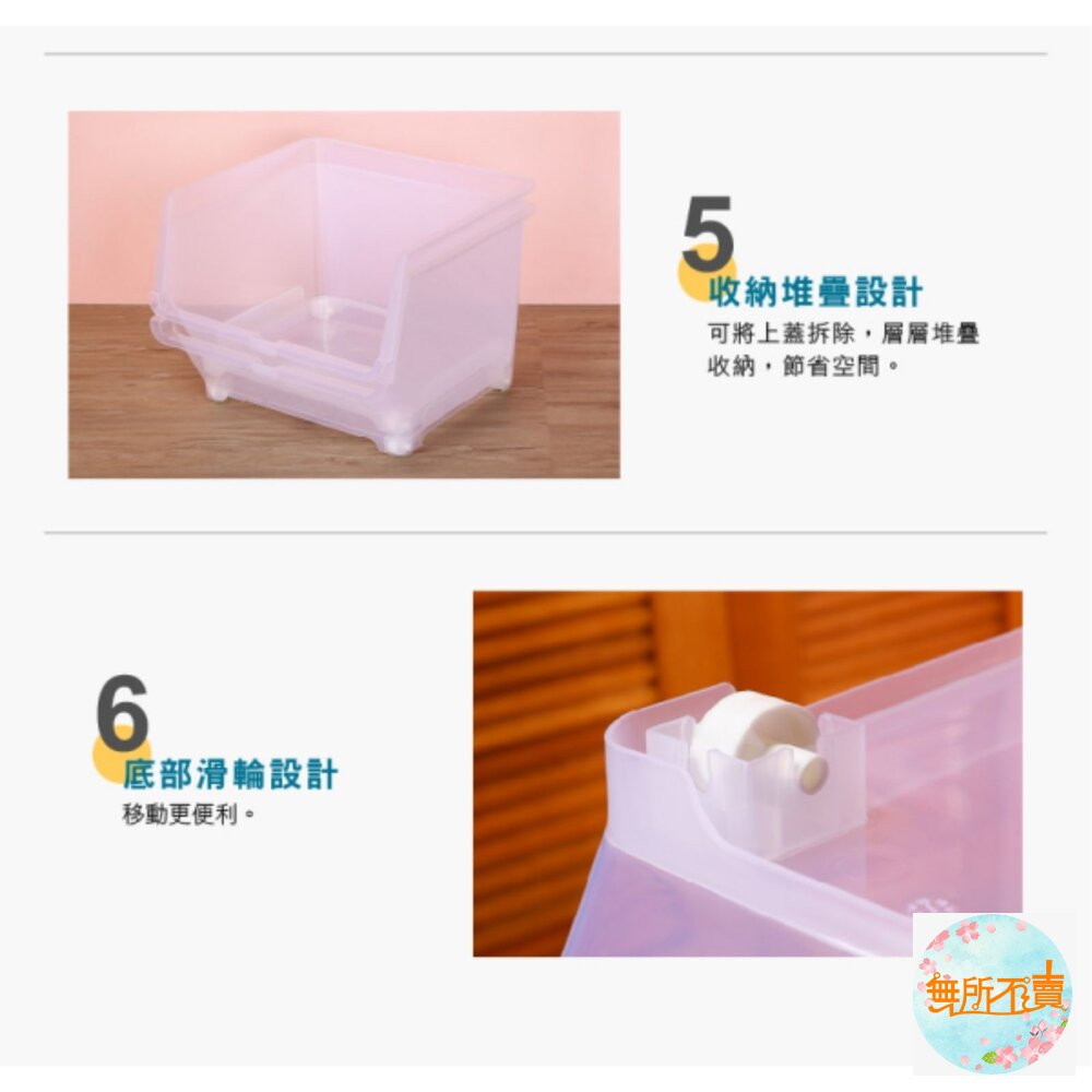 聯府 透明16L直取式收納箱LF-605-圖片-3