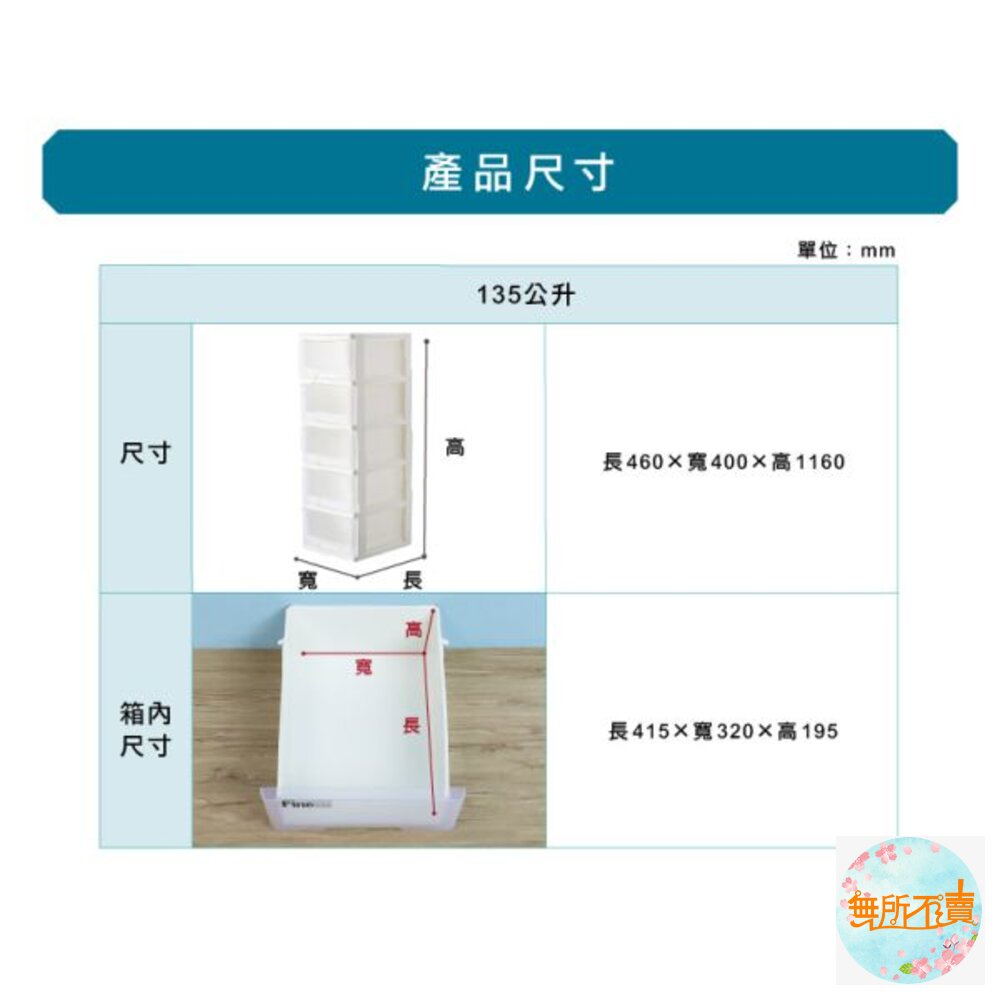 MIT 透明SQ-940特大聚寶四層櫃附輪138L-圖片-5