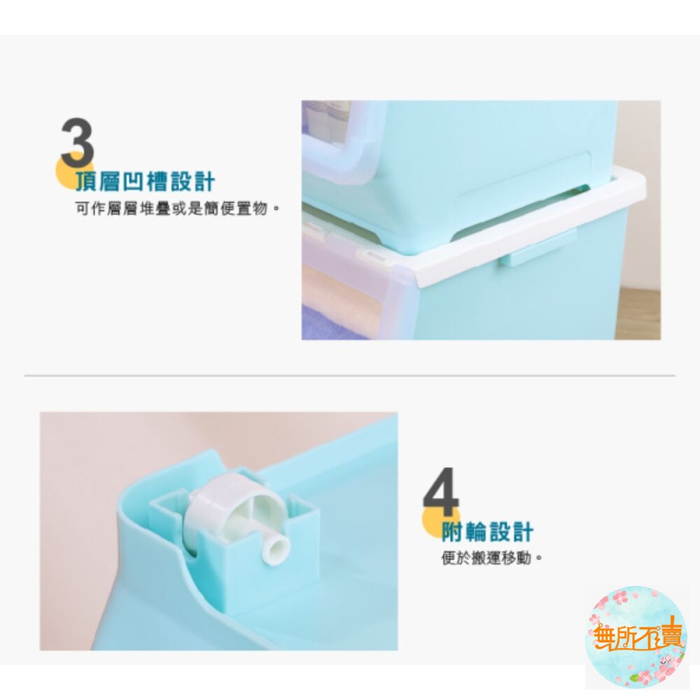 聯府 維也納直取式收納箱50L-圖片-3