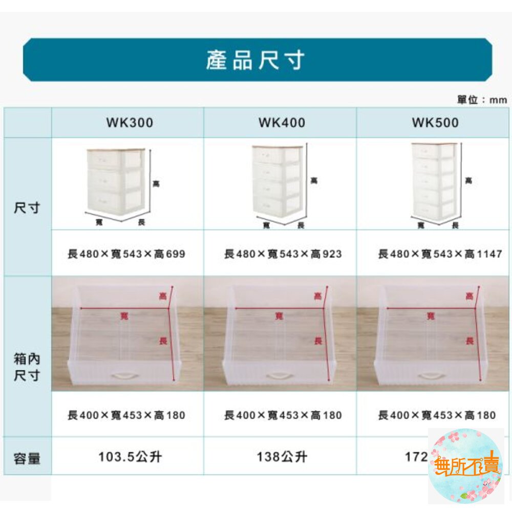 KEYWAY寬型特大富山三層138L(附輪)WK-400-圖片-4