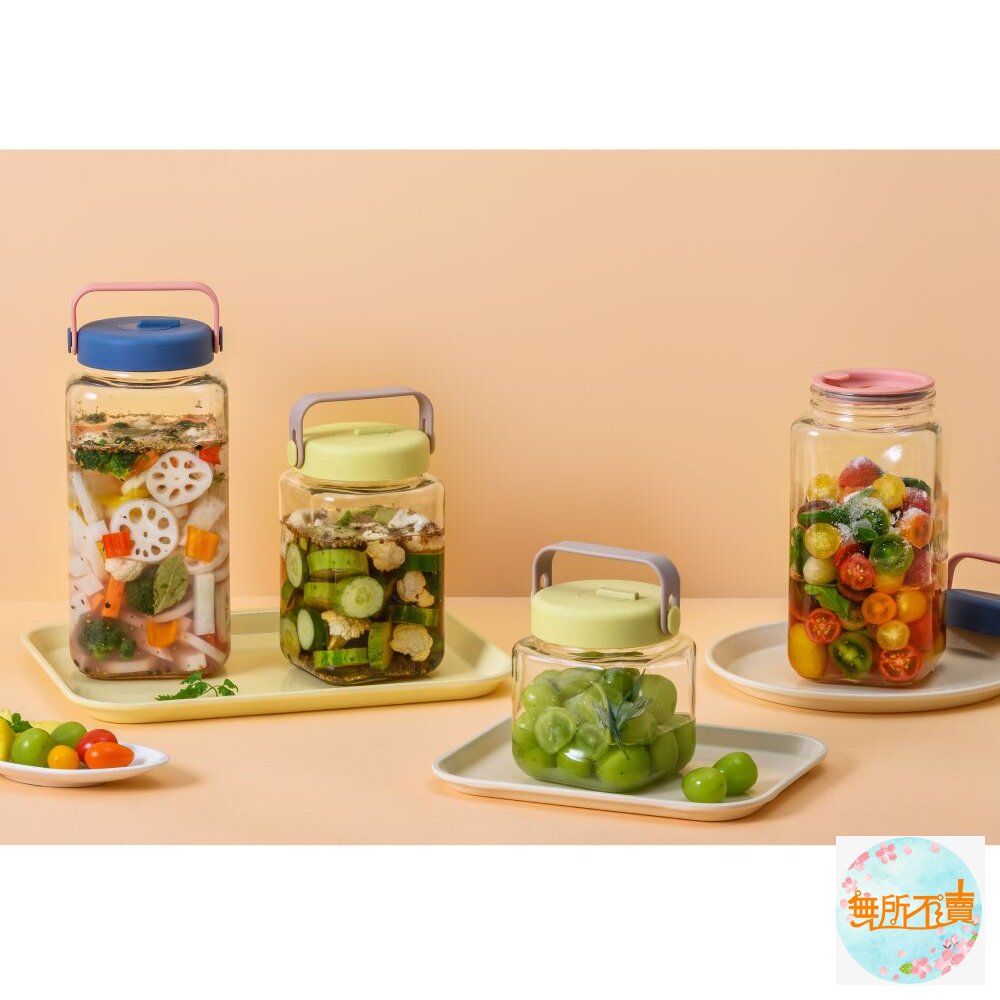 【樂扣樂扣】單向排氣閥玻璃密封罐(好提手把/一蓋雙孔、釀酒、咖啡豆、梅酒罐、釀梅酒)-圖片-1