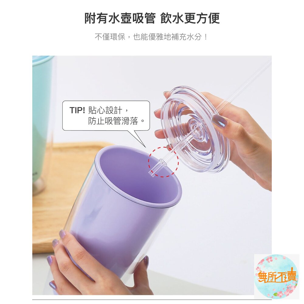 樂扣樂扣 簡約雙層輕量大容量吸管杯750ml (HAP507) 網美風-圖片-6