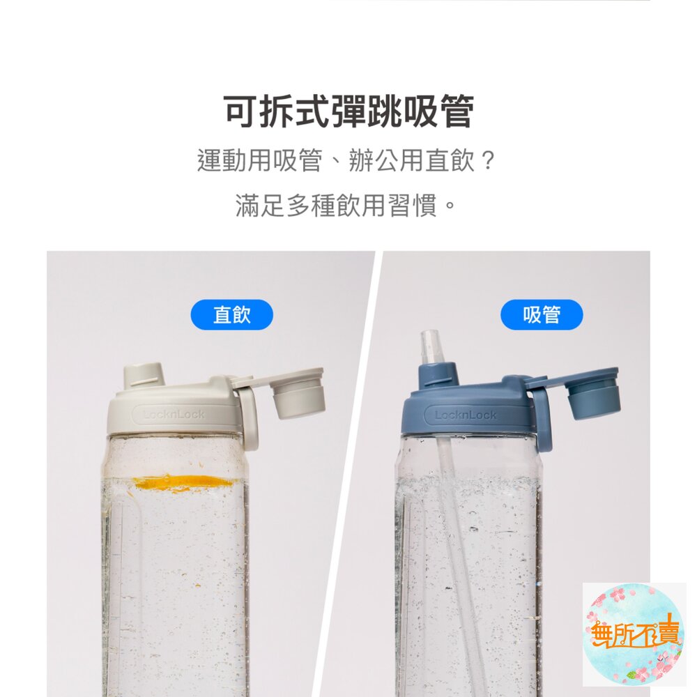 樂扣樂扣大容量豪飲冷水壺2.0L(附吸管)/莫蘭迪藍(HAP942SMBLU)/米灰色(HAP942SLGRY)/淡莫粉-圖片-11