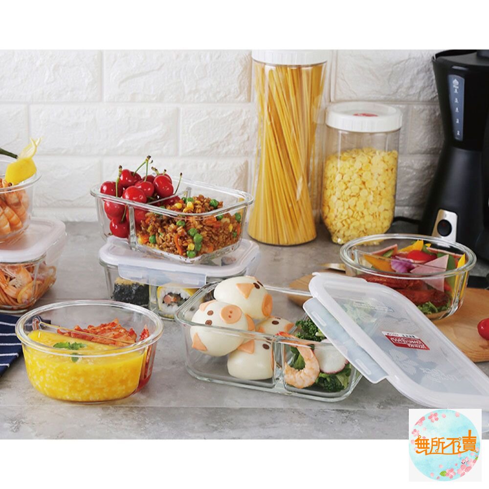樂扣樂扣分隔耐熱玻璃保鮮盒/圓形/900ml(LLG861C)-圖片-12