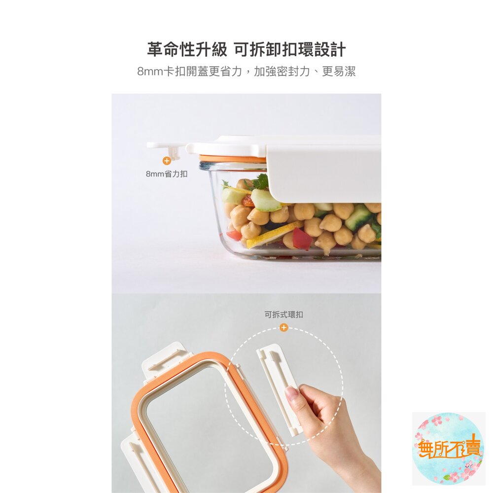 樂扣樂扣新視界耐熱玻璃保鮮盒/正方形500ml(LTG214)/正方形750ml(LTG224)/長方形630ml(LT-圖片-7