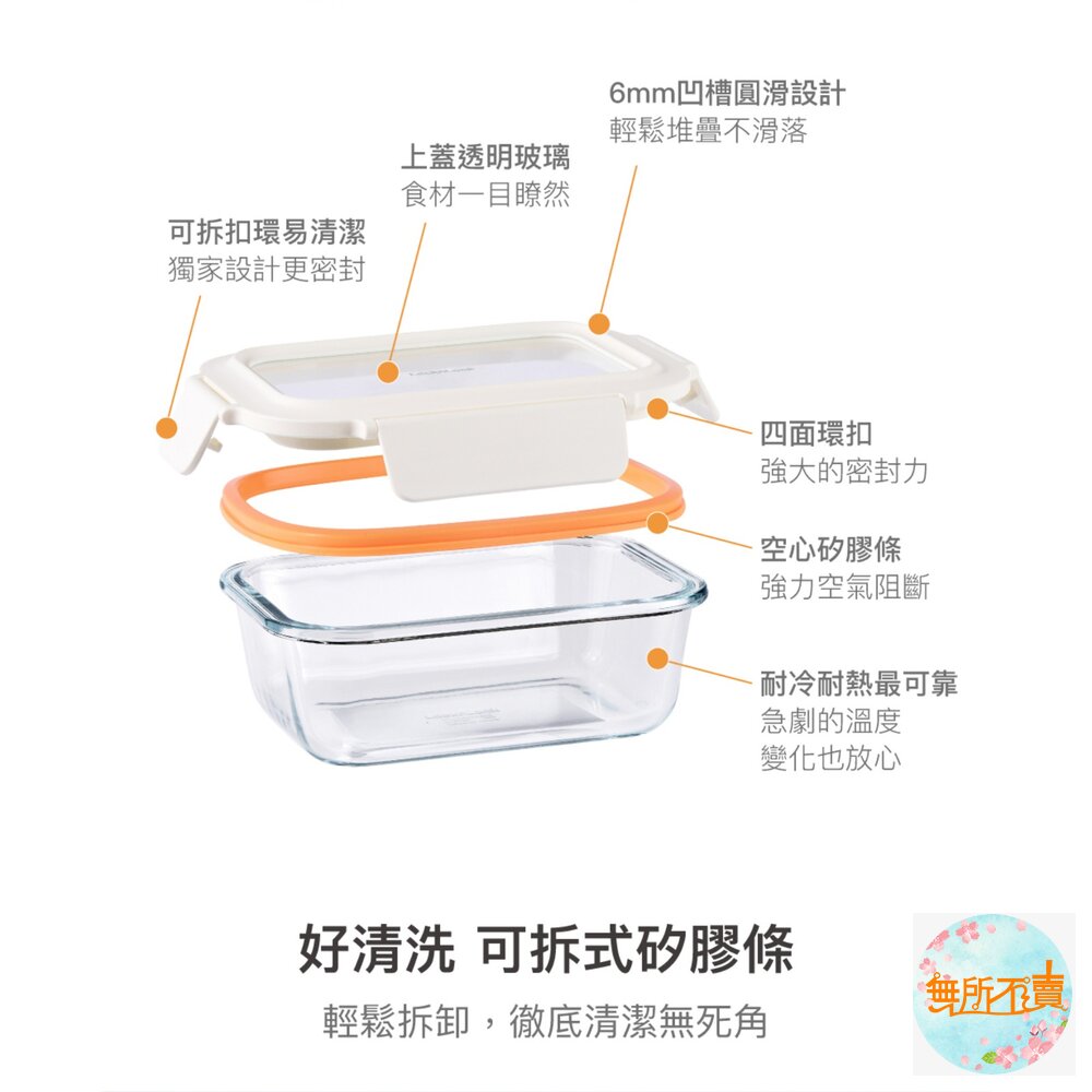 樂扣樂扣新視界耐熱玻璃保鮮盒/正方形500ml(LTG214)/正方形750ml(LTG224)/長方形630ml(LT-圖片-8