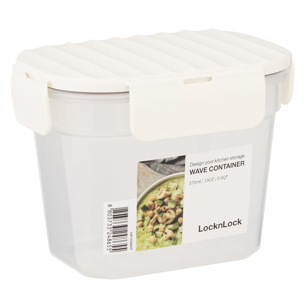 LOCK-LWC202WHT-樂扣 Wave保鮮盒570ML LWC202WHT