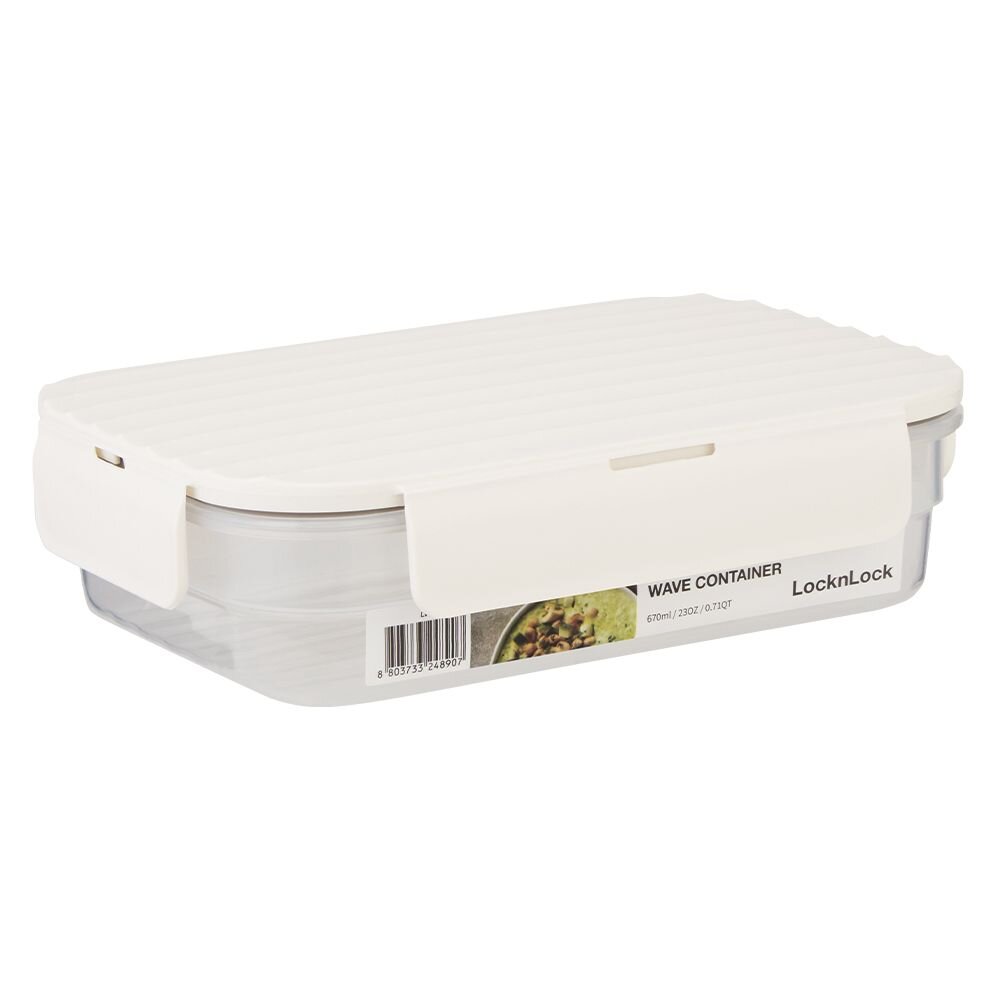 LOCK-LWC203WHT-樂扣 Wave保鮮盒670ML LWC203WHT